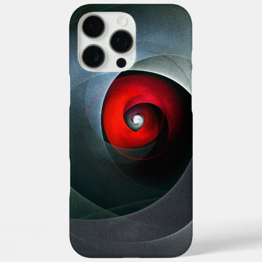 赤い旋回芸術的モダン抽象芸術アートパターン#19 Case-Mate iPhoneケース (裏面)