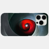 赤い旋回芸術的モダン抽象芸術アートパターン#19 Case-Mate iPhoneケース (裏面 (横))