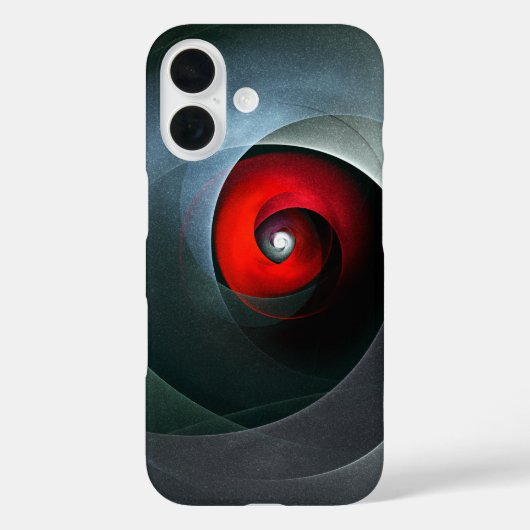 赤い旋回芸術的モダン抽象芸術アートパターン#19 Case-Mate iPhoneケース (裏面)