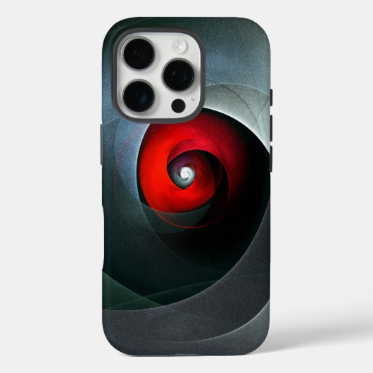 赤い旋回芸術的モダン抽象芸術アートパターン#19 Case-Mate iPhoneケース (裏面)