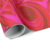 赤い旋回鮮やかラッピング紙 ラッピングペーパー (ロールコーナー)