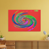 赤い旋風ファインアートキャンバス印刷 キャンバスプリント (インサイチュ (リビング))