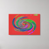 赤い旋風ファインアートキャンバス印刷 キャンバスプリント (正面)