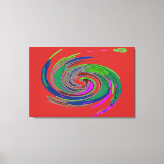 赤い旋風ファインアートキャンバス印刷 キャンバスプリント (正面)
