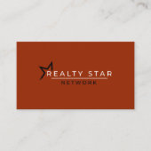 赤い旗との赤いロゴ 名刺 (正面)