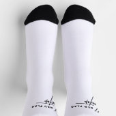 赤い旗 – 警告標識の足 ソックス (上部)