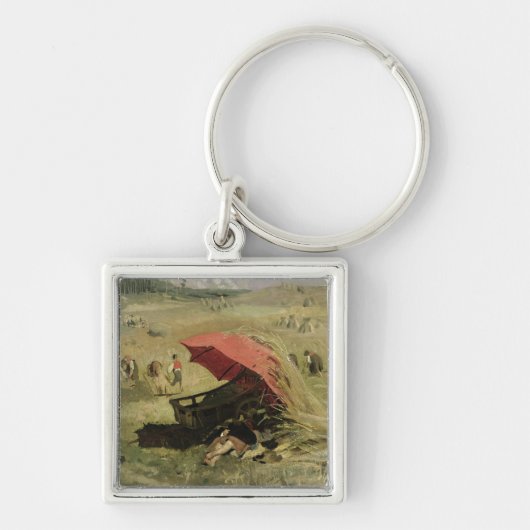 赤い日よけ、c.1860 キーホルダー (正面)