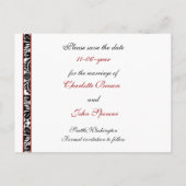 赤い日付の保存 案内ポストカード (裏面)