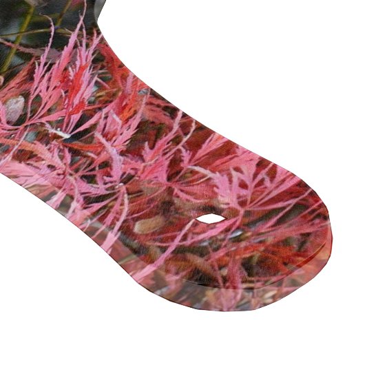 赤い日本のもじ葉ろと竹 カッティングボード (角)