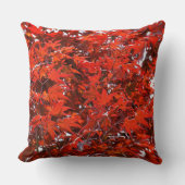 赤い日本のカエデ葉ル クッション (正面)