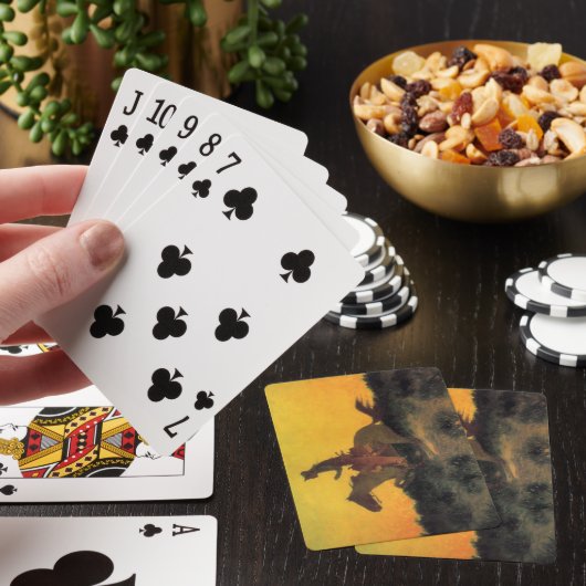 赤い日没に対するアメリカのカウボーイ騎手 トランプ (インサイチュ)