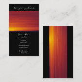 赤い日没の写真 名刺 (正面/裏面)