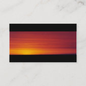 赤い日没の写真 名刺 (裏面)
