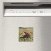 赤い日除け、c.1860 マグネット (インサイチュ (食洗機))