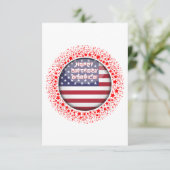 赤い星で囲まれた円形の旗。 エンクロージャーカード (スタンド正面)