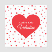 赤い星とハート 名札 (正面)