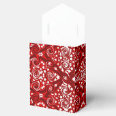赤い星と渦巻き模様の好意ボックス フェイバーボックス (オープン)