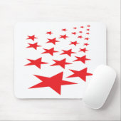 赤い星のカーペット マウスパッド (マウス)