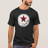赤い星のグラフィックTシャツ - 天文学＆ Tシャツ (正面)