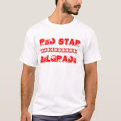赤い星のベオグラードの人のTシャツ Tシャツ (正面)