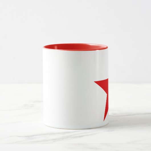 赤い星の共産主義の社会主義者 マグカップ (中央)