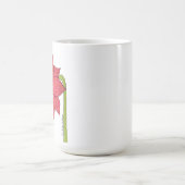 赤い星の花 コーヒーマグカップ (中央)