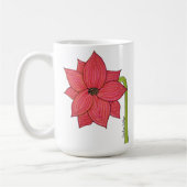 赤い星の花 コーヒーマグカップ (左)