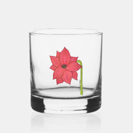 赤い星の花 空白 ウイスキーグラス