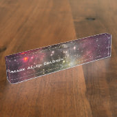 赤い星の近く デスクネームプレート (側面)