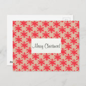 赤い星はメリークリスマス！ シーズンポストカード (正面/裏面)
