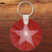 赤い星キーチェーン キーホルダー (正面)