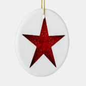 赤い星 セラミックオーナメント (右)