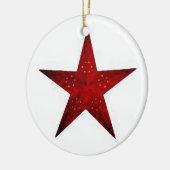 赤い星 セラミックオーナメント (左)