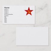 赤い星 名刺 (正面/裏面)