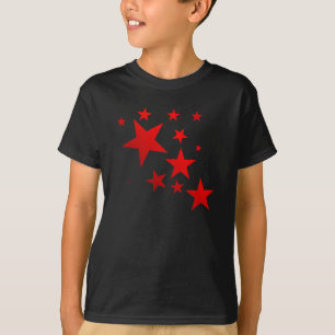 赤い星!!! 子供のワイシャツ Tシャツ