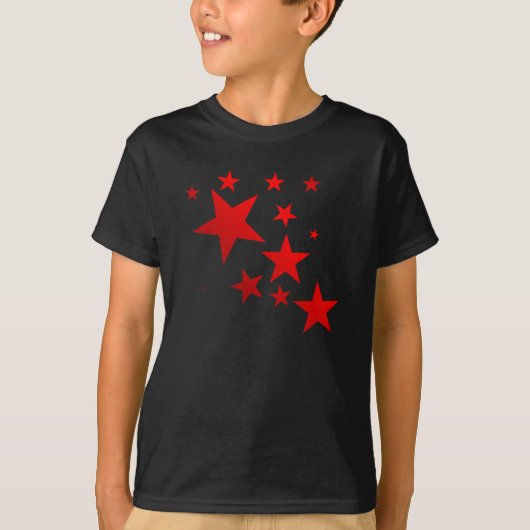 赤い星!!! 子供のワイシャツ Tシャツ (正面)