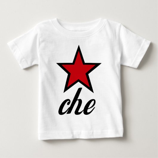 赤い星Che Guevara! ベビーTシャツ (正面)