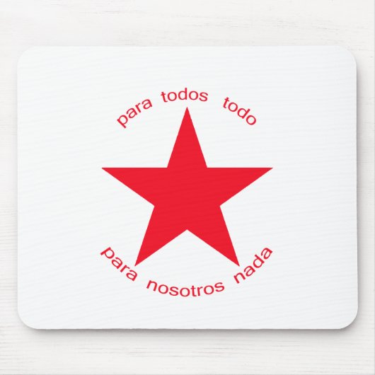 赤い星Zapatista マウスパッド (正面)