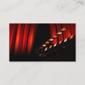 赤い映画カーテンの下見板ディレクター 名刺 (裏面)