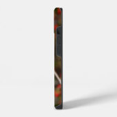 赤い春のつぼみ iPhone カー iPhoneケース (左側面)