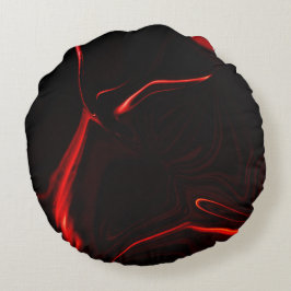 赤い曲線または最も暗い赤い背景の起伏 ラウンドクッション