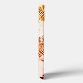 赤い曲線状のトレースを交差させ、エージングエフェクトを適用 Case-Mate iPhoneケース (裏面 / 右)