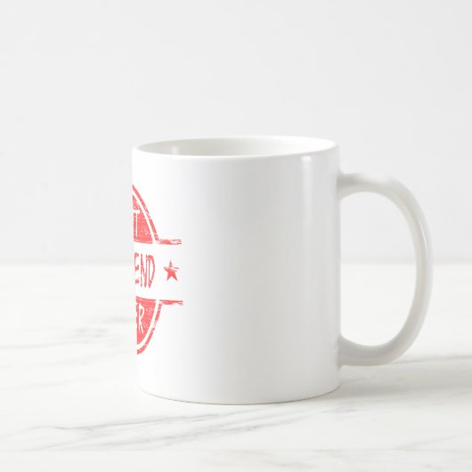 赤い最も最高のなボーイフレンド コーヒーマグカップ (右)