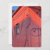 赤い最後の車両 招待状 (裏面)