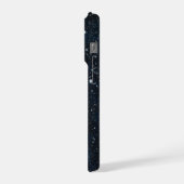 赤い月の銀河のスマホケース iPhoneケース (左側面)