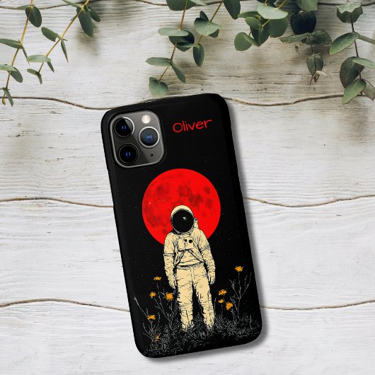 赤い月を仰ぐ宇宙飛行士 Case-Mate iPhoneケース