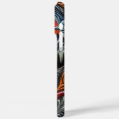赤い月光の下の木に止まるフクロウ Case-Mate iPhoneケース (裏面 / 左)