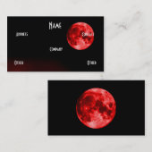 赤い月 名刺 (正面/裏面)