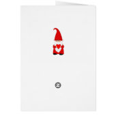 赤い服を着たかわいい小人のハートの誕生日 (裏面)