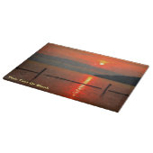 赤い朝焼け カッティングボード (角)